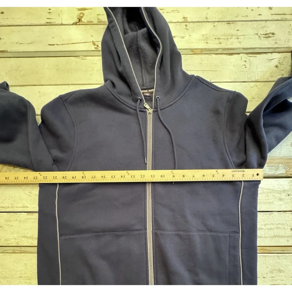 Michael Kors Men's/Women's Long Sleeve Full Zip Drawstring Hoodie Size Large